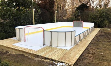 backyard synthetic ice rink