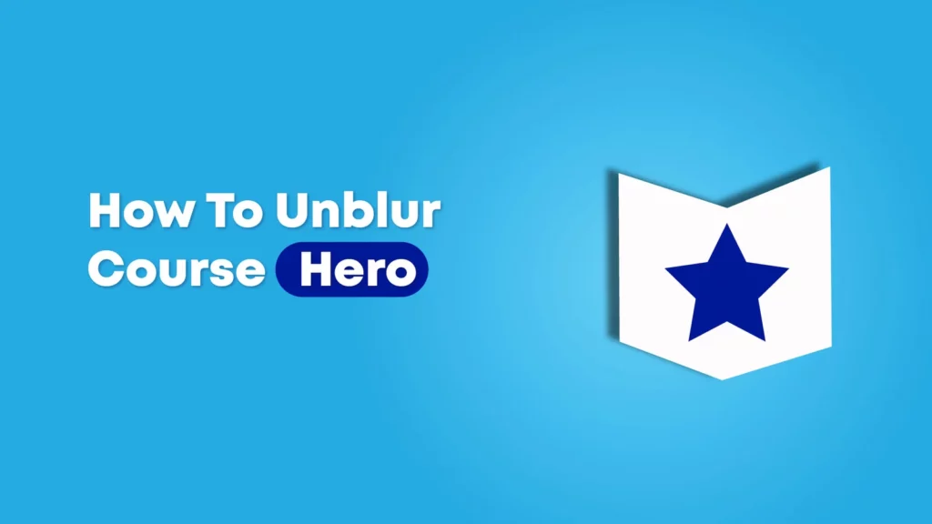How to Unblur Course Hero