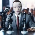 A depiction of urging forcefully through persuasive communication and strong influence.