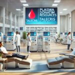 A modern plasma donation center at Talecris Plasma Resources, featuring a welcoming environment and state-of-the-art equipment.